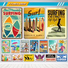 surf, Decor, Surfing, metalpainting