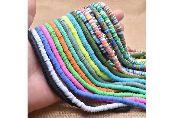 6mm Round Polymer Clay Beads Chip Loose Spacer Handmade Beads For DIY  Jewelry Making Bracelet Finding Mixed Color