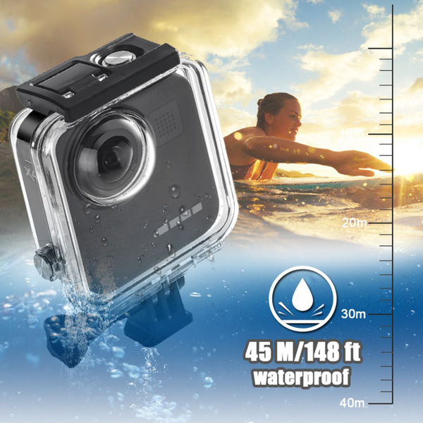 Professional Waterproof Housing Shell Diving Protective Case For Gopro Max 360 Panoramic Camera Wish Professional Waterproof Housing Shell Diving Protective Case For Gopro Max 360 Panoramic Camera Wish