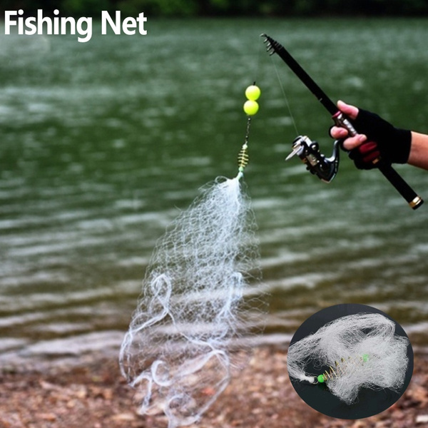 1pc Nylon Fishing Net Without Fish Hook Light Fishing Fish Net Trap Fishing  Mesh Fishing Tools