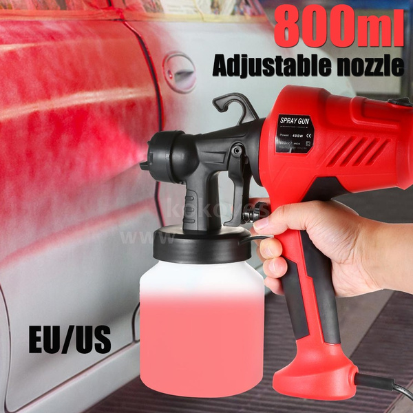 2.5mm Nozzle 800ml Electric Paint Sprayer Removable High Pressure Paint Spray Gun Adjustable Nozzle Air And Paint Flow Adjustment For Spraying