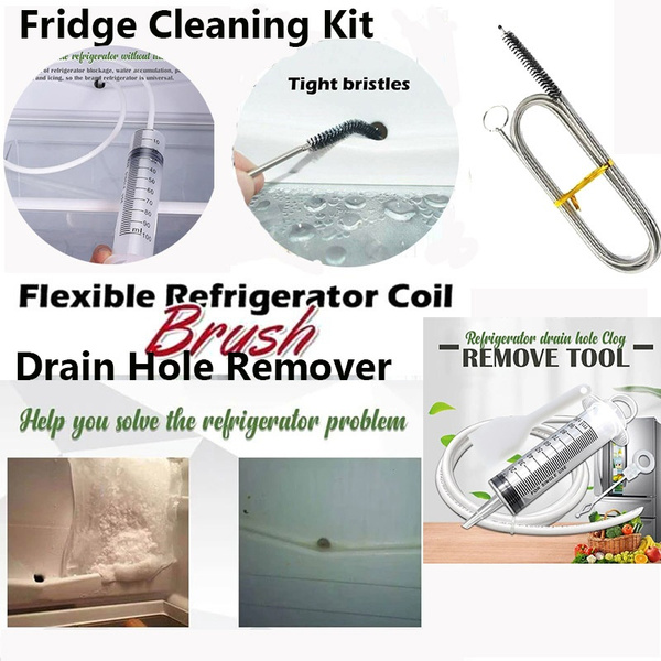 Long Flexible Refrigerator Cleaning Brush for Home Pipe Drain