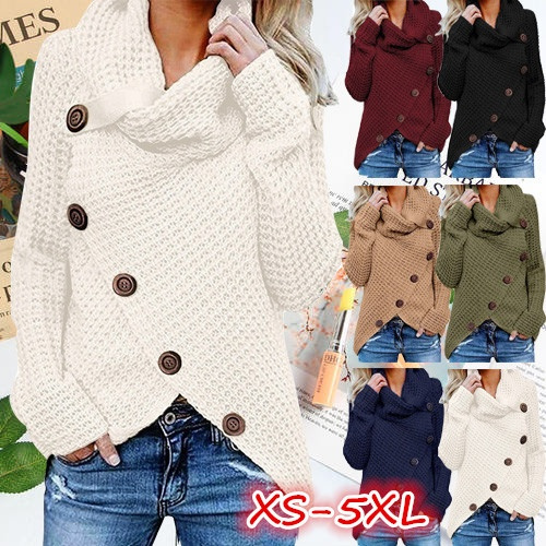 Sweater V Neck Knitted Sweater Loose Pullover Tops ies Long Sweater Coat
