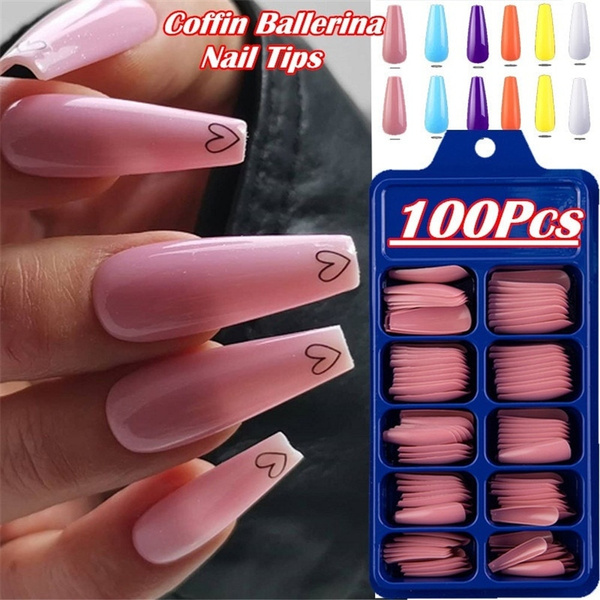Full Cover Nail Tips Press On Nails With Designs Black Edge Fingernails  Wholesale Manicure Supplies For Profassionals Charms Set - AliExpress