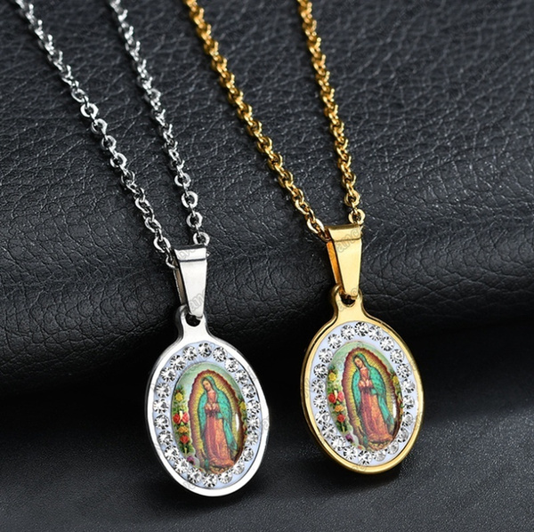 Virgin Mary Necklaces | Virgen De Guadalupe Joyas | Latina Brand – xipiteca