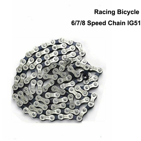 Racing Bicycle 6//7//8 Speed Chain IG51 Shimano Bike Chain MTB 116 links