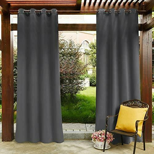1 Pc Outdoor Curtain Waterproof Blackout Decoration Top Tab Curtains Sheer For Bathroom Porch Beach Patio Wish 1 Pc Outdoor Curtain Waterproof, Beach Window Curtains For Bathroom