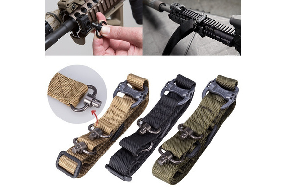 New Adjustable 2-Point Tactical Rifle Sling Airsoft Paintball Hunting Gun Strap 
