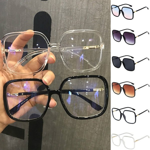 Fashion Vintage Oversized Frame Square Luxury Brand Designer