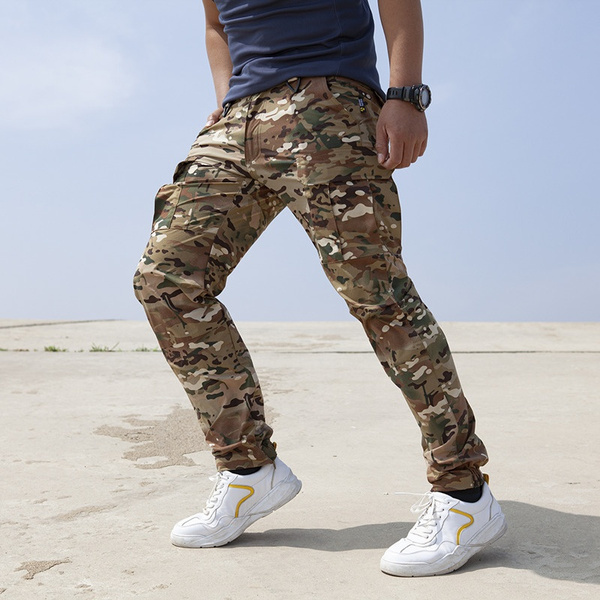 HSQIBAOER Camouflage Cargo Pants Men Casual Joggers Style Loose Baggy  Trousers Hiphop Streetwear s1 Black XS at Amazon Men's Clothing store