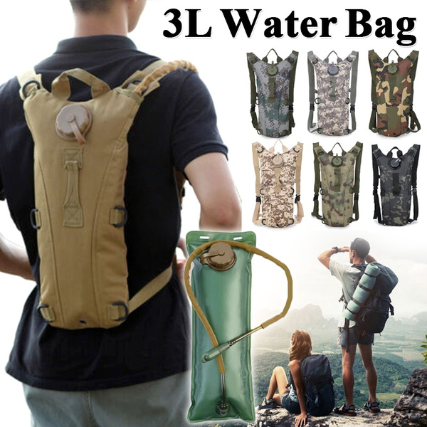 Tactical Military Hydration Backpack with 3L Bladder Bag Cycling Hiking Camping 