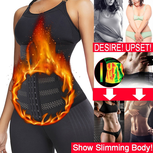 XS-7XL Plus Size New Upgraded Women's Waist Trainer Tummy Control Corset  Fat Burning Body Shaper Slimming Belt Shapewear