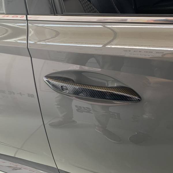 Carbon Fiber Exterior Door Handle Cover Catch Trim Car Cap