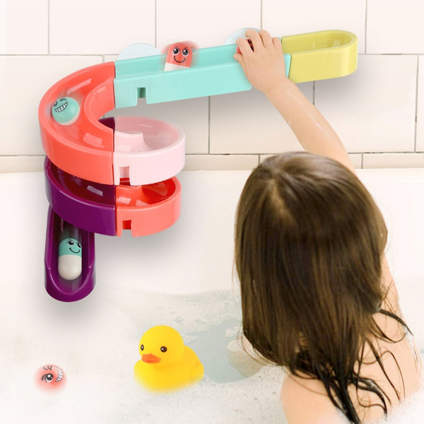Diy Baby Bath Toys Wall Suction Cup, Bathtub Race Track
