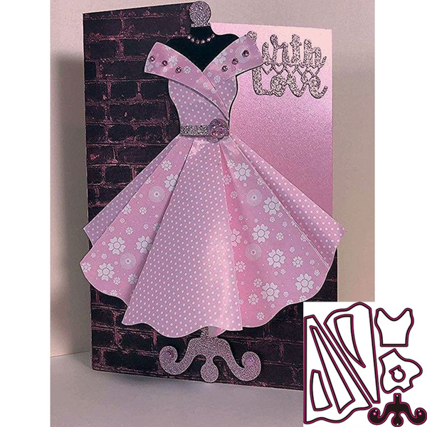 Kokorosa Wedding Dress And Suit Metal Cutting Dies Diy Etched Craft Paper Card M