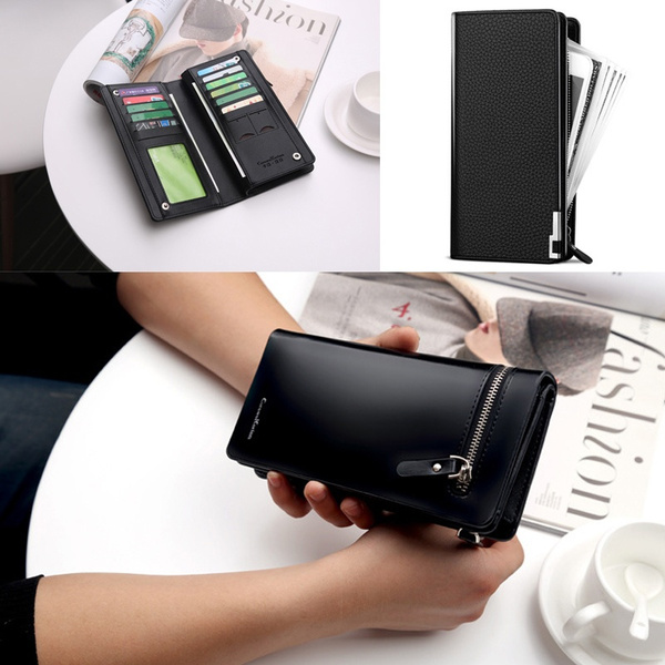 New Wallet Men's Long Zipper Clutch Bag Korean Men's Bag Small Handbag  Boutique Wallet Men | Wish
