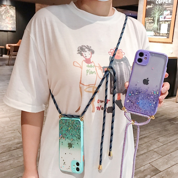 Fashion Glitter Bling Camera Lens Protection Phone Case With Phone Lanyard Phone Case For Iphone 11 Pro Max 7 8 Plus X Xr Xs Max Se Back Cover Luxury Color Thick Fashion Glitter Bling Camera Lens Protection Phone Case With Phone Lanyard Phone Case For Iphone 11 Pro Max 7 8 Plus X Xr Xs Max Se Back Cover Luxury Color Thick