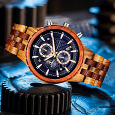 Chronograph, dial, Fashion, kunhuangwoodenwatche