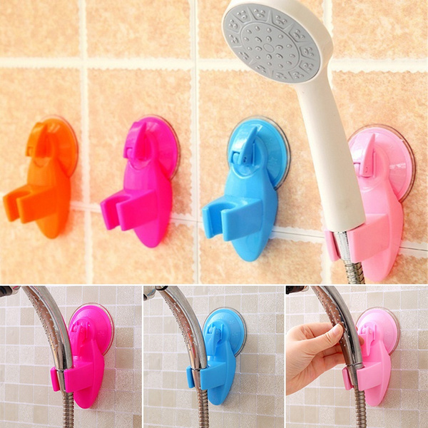 Bathroom Strong Attachable Shower Head Holder Movable Bracket Powerful ...