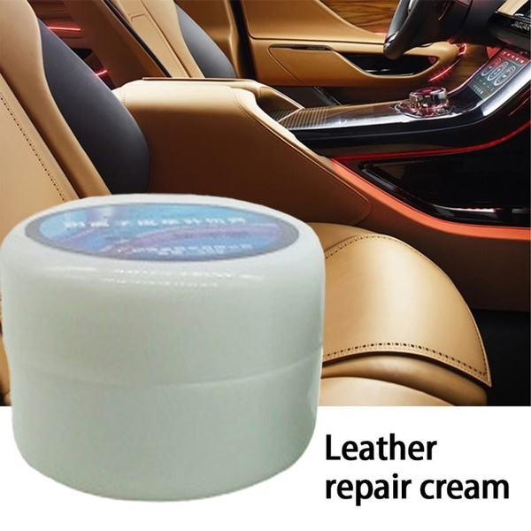 Leather Refurbishing Repair Cream Cleaner Kit For Auto Car Seat Sofa Coats Shoes Holes Scratch S Rips Re Wish - How To Clean Car Leather Seats With Holes
