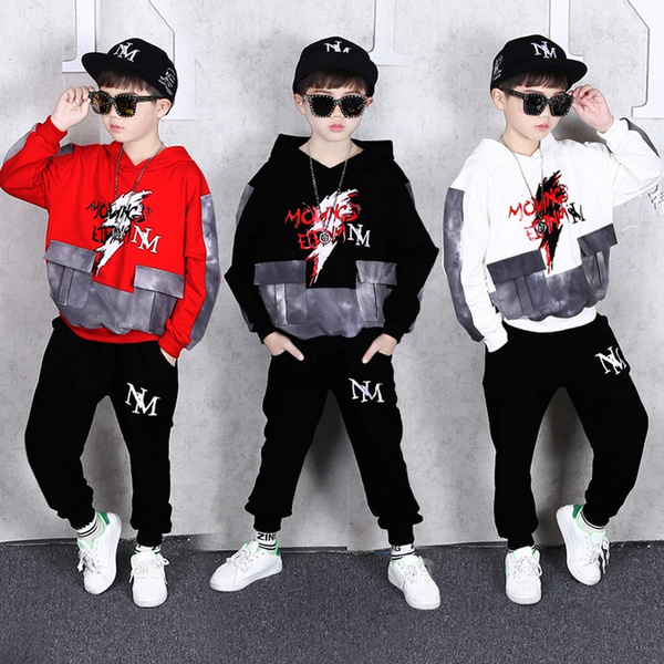 Fashion Childrens Suit Autumn New Hip Hop Clothes Boys Hip Hop Costu