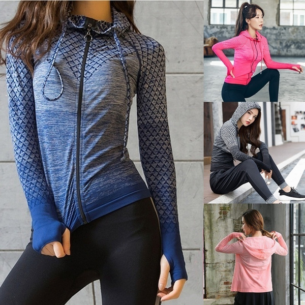running zip up hoodie