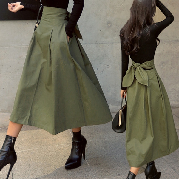 long skirt korean outfit