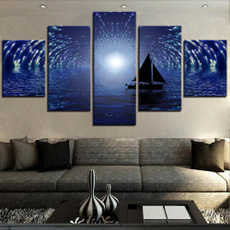 canvasprint, nightview, Home Decor, sofabackground
