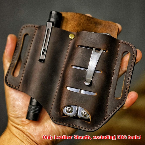 leather edc belt pouch