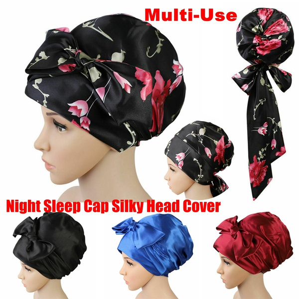 Head Cover Satin Turban Ethnic Hat Head 