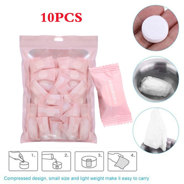 10Pcs Outdoor Travel Disposable Magic Compressed Towel Cotton Mini Face Care 