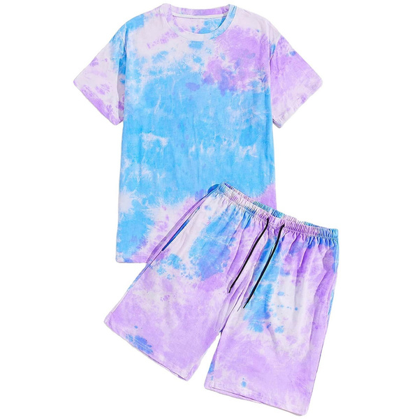 Tie dye mens pajamas Clearance