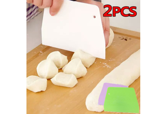 1PC Useful Cream Spatula DIY Pastry Cutters Fondant Dough Scraper Cake  Cutter Pastry Baking Tool Kitchen Accessories