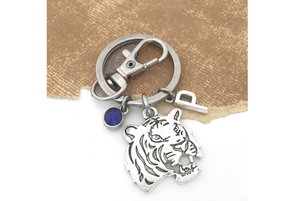 Tiger Keychain Tiger Key Ring Tiger Key Chain Tiger Head