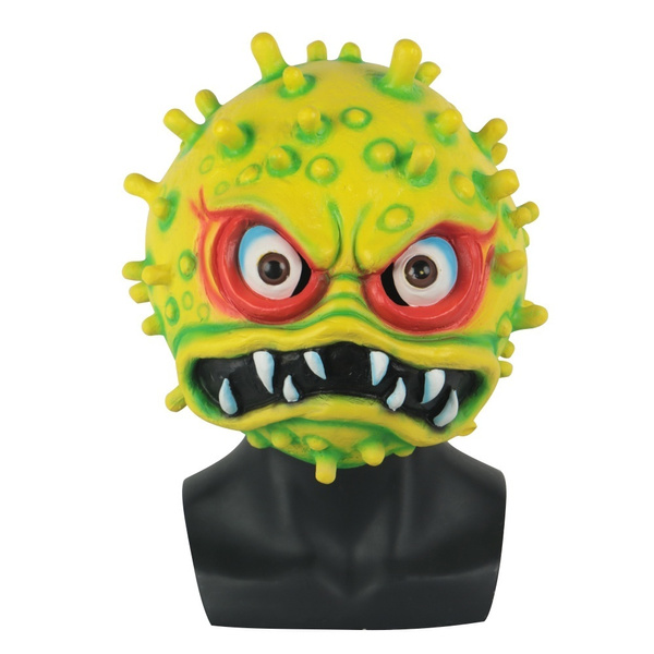 Halloween mask cosplay costume party decoration horror headdress virus ...