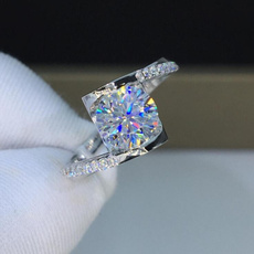 moissanite, Couple Rings, DIAMOND, Princess