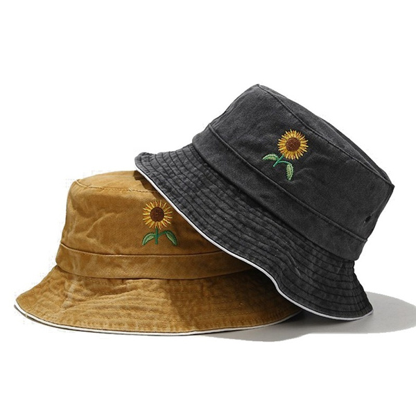 Sun Hat Bucket Hats Cotton Summer 