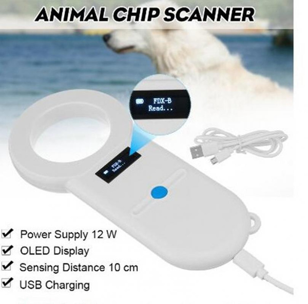 Pet Chip Reader, Animal Digital ID Chip Scanner, Handheld USB RFID  Rechargeable Scanner for Microchip, Cat, Dog, Horse Scanner ISO11784 / 5 |  Wish