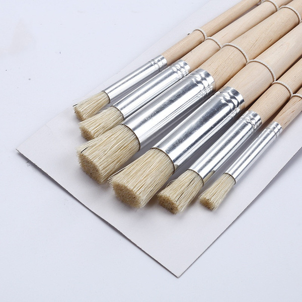 6pcs/Set,pig bristle artist oil painting brushes chese painting brush  Tongue peak painting brush Set Drawing Art Supplies - Price history &  Review, AliExpress Seller - Ziweixuan Artistic Store