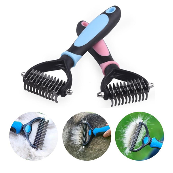 Dog Cat Comb Pet Fur Knot Cutter Grooming Shedding Tools Hair Remover