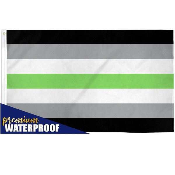 3x5 Agender Waterproof Polyester Flag Lgbtq Pride Non Binary Banner Wish