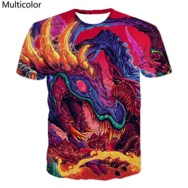 New Colour Fashion size S XXL Funny Funky Beast Print Mens T shirt 