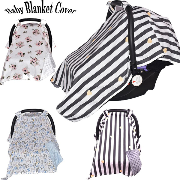 Baby Car Seat Blanket Cover Newborn Baby Girls Soft Safety Car Seat
