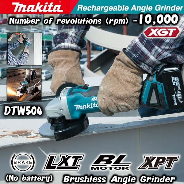 2021 Top Quality Makita DGA404/DGA504 18V 100mm&125mm Brushless ...