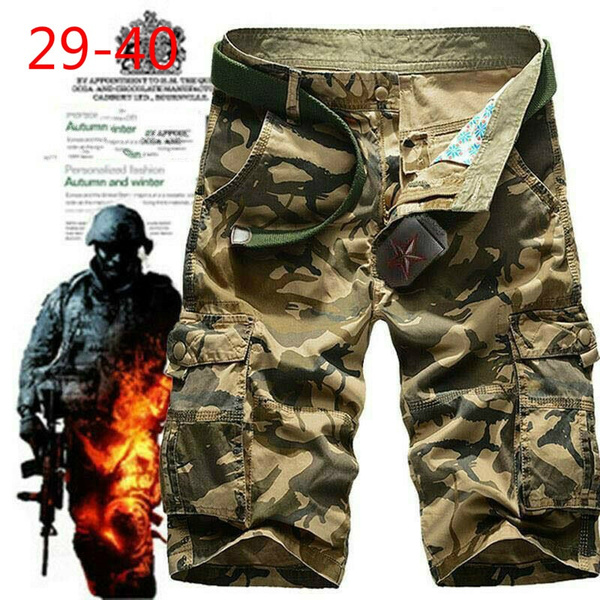 Mens Army Military Combat BDU Shorts 