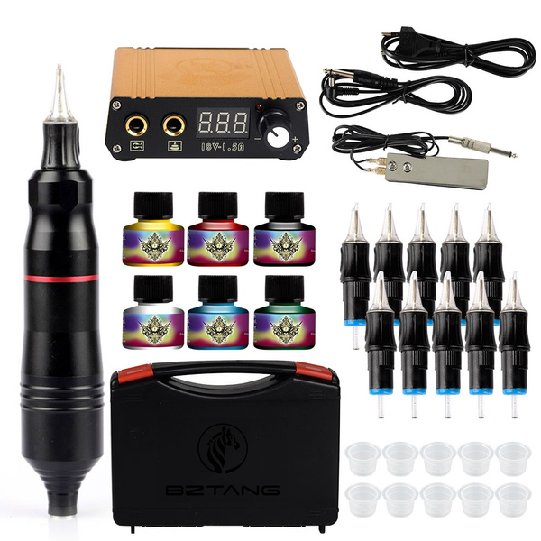 Wireless Tattoo Kit RCA Jack Rotary Tattoo Machine Pen Permanent Makeup Kit  with Battery Power Cartridge Rotary Tattoo Pen Set Tattoo Supply  China  Tattoo Tktx Cream and Tktx Numbing Cream price 