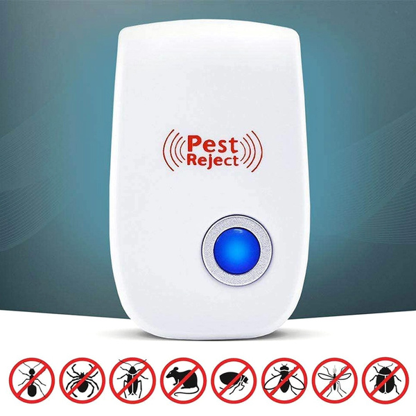 Ultrasonic Electronic Pest Reject Repeller Mosquito Bug Insect Killer UK Plug In 