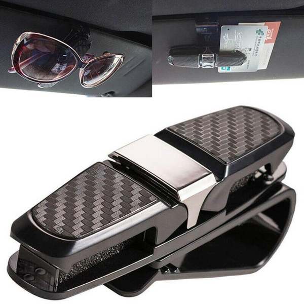 Auto Car Accessories Sun Visor Eye Glasses Sunglasses Card Pen Clip Holder New 
