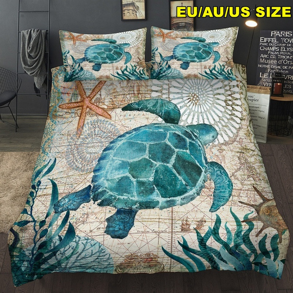 Fashion Sea Turtle Bedding Set Super, Sea Turtle Duvet Cover