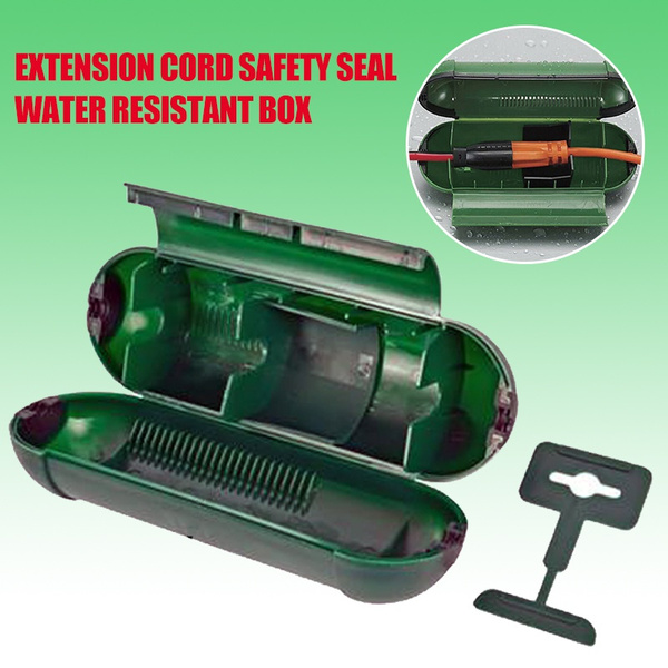1PC Extension Cord Cover Protector Outdoor Safety Seal Weatherproof